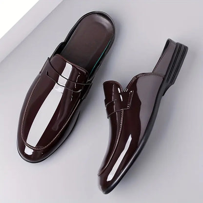 Oxford Gloss Slip Mules