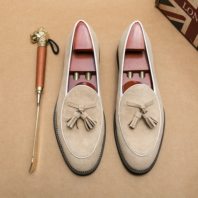 LuxeSuede Italian Loafers